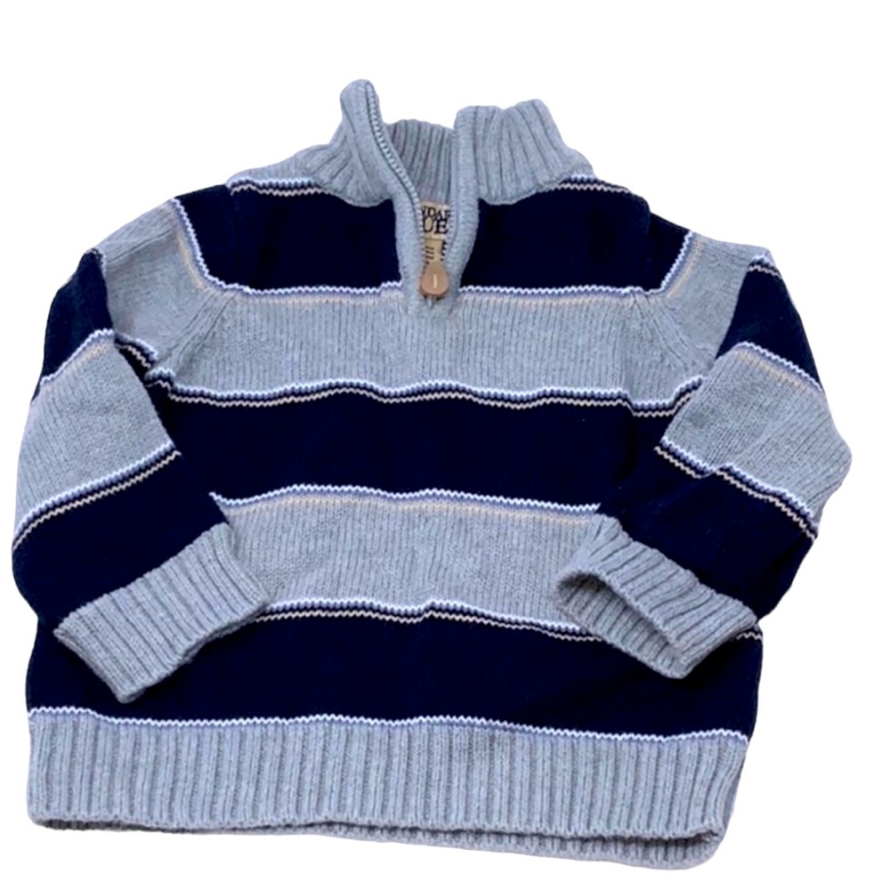 Standard Blues Striped Baby Boy Sweater Size 18 months